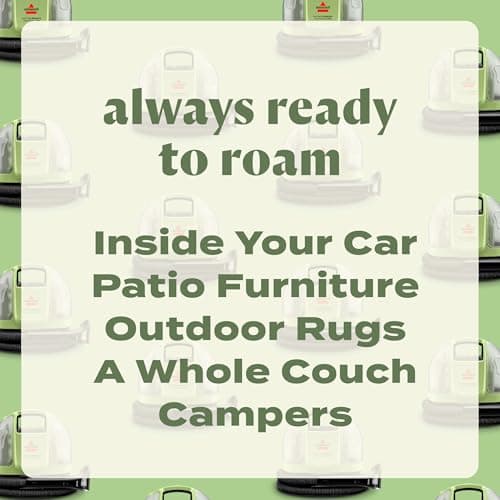 BISSELL Little Green Mini Cordless Portable Carpet and Upholstery Deep Cleaner, Car/Auto Detailer, with HydroRinse Self-Cleaning Tool and 4" Tough Stain Tool, 4015 6