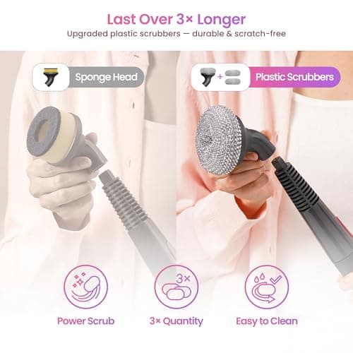 Schenley 19-in-1 Steam Mop Dual-Rod Design with Detachable Handheld Steamer for Walls, Grouts, Hard Floors, Tiles, includes Multi-purpose Accessories, Washable Microfiber Pads and Disposable Pads 6