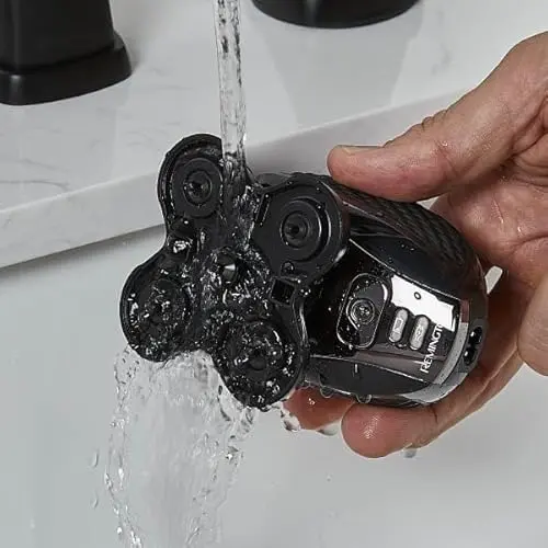 Remington XR7000 Balder Pro Rotary Shaver Rechargeable Waterproof Electric Razor for Men Cordless Lithium Power 5 Dual Track Flexing Heads and Pop-Up Trimmer Black 9