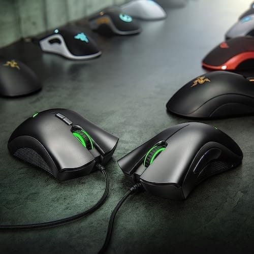 Razer DeathAdder Essential Gaming Mouse: 6400 DPI Optical Sensor - 5 Programmable Buttons - Mechanical Switches - Rubber Side Grips - Classic Black 7