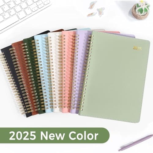 SUNEE 2025 Weekly & Monthly Planner 6.4"x8.5"- 12 Month (January 2025 - December 2025), Vegan Leather Cover, Pocket, Bookmark, Notes, Monthly Tab 9