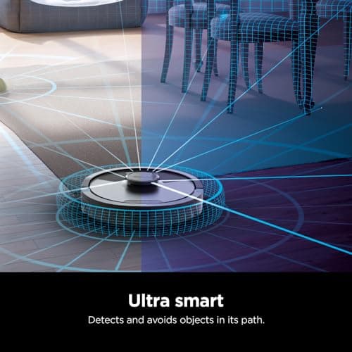 SHARK RV2620WD AI Ultra Robot Vacuum and Mop with Matrix Clean Navigation, CleanEdge Technology, Perfect for Pet Hair, Carpets, Hard Floors, Compatible with Alexa, Black/Mocha 11