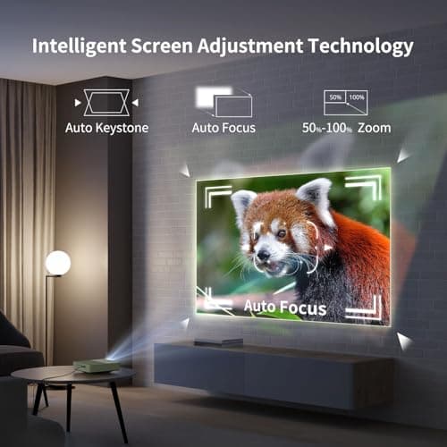 WEMAX Laser Projector, Netflix Officially Licensed, 500 ISO Lumens HD 1080P DLP Portable Projector with ALPD Technology, HDR10 Mini Smart Projector with WiFi and Bluetooth, 2x5W Dolby Audio 6