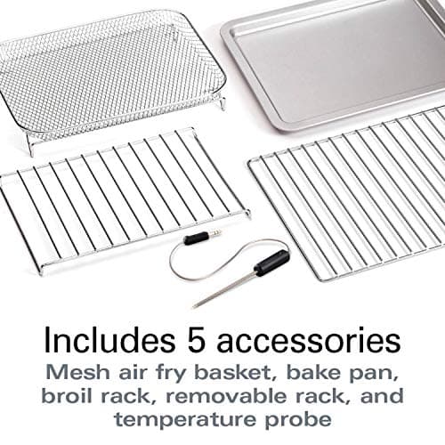 Hamilton Beach Professional Sure-Crisp Digital Toaster Oven Air Fryer Combo, 1500W, Fits 12” Pizza 6 Slice Capacity, Temperature Probe, Stainless Steel (31243) 6