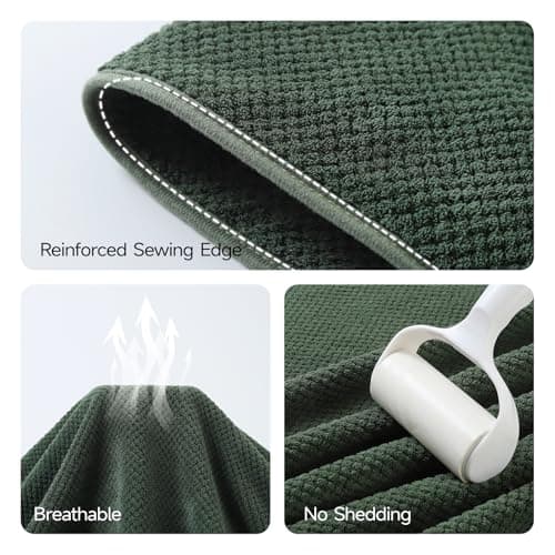 REDKISS Pack of 1 Jumbo Bath Sheet, 40 x 80 Inches Microfiber Oversized Bath Towel for Bathroom, Extra Large & Lightweight, Quick-Dry, Super Soft & Highly Absorbent, Perfect to Wrap Yourself In, Olive 5