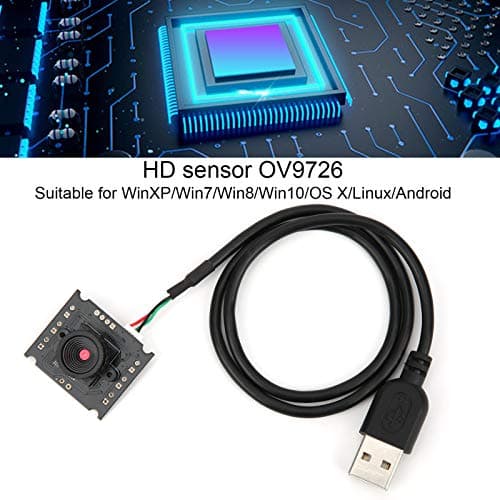 Walfront USB Camera Module, HBV-W202012HD Camera Module USB Interface for WinXP 10/OS X/L inux/Android, 1280x720P 8