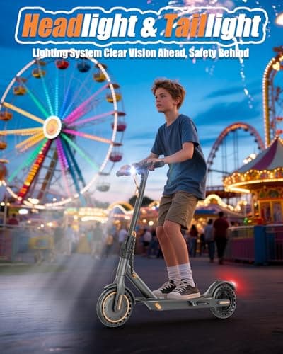 MAXSHOT Electric Scooter Adults & Big Kids, 350W Powerful Motor, Top Speed 16/19MPH, 12/16/19/21Miles Range, 8.5" Solid Tires Folding Commuter Escooter with Dual Suspension for Commuting, APP Control 4