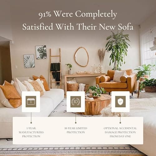 POLY & BARK Napa Lounge Chair – 42” – Cognac Tan – Italian-Tanned Full-Grain Pure-Aniline Leather, Feather-Down Cushions, Solid Wood Frame 7