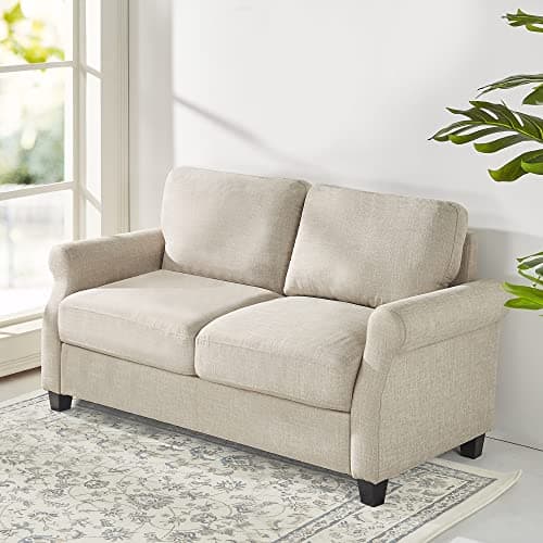 Zinus Josh Loveseat Sofa/Easy, Tool-Free Assembly, Beige