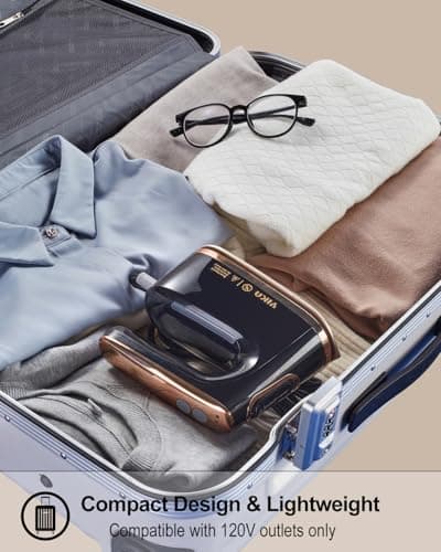 YIKA Clothes Steamer & Iron 2-in-1, Handheld Clothing Fabric Wrinkle Removal, 300ml Water Tank, Large Alloy Soleplate, Lightweight Small Garment Steamer for Home or Travel 6