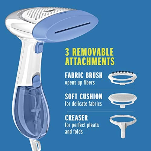 Conair Handheld Garment Steamer for Clothes, ExtremeSteam 1200W, Portable Handheld Design,White/Blue 5