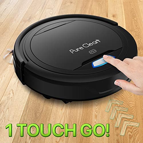 SereneLife PURE CLEAN PUCRC26B.9 Automatic Robot Vacuum Cleaner-Robotic Auto Home Cleaning for Clean Carpet Hardwood Floor-Bot Self Detects Stairs-Air Filter Pet Hair Allergies Friendly- 5
