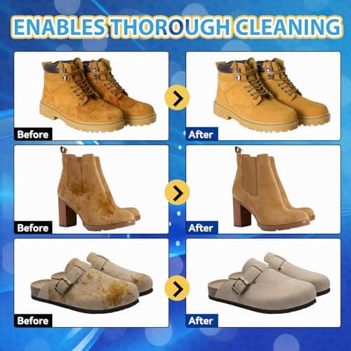 Bondtech Suede Shoe Cleaner Kit, Nubuck & Suede Cleaner with Brush & Towel, Foam Removes Dirt and Stains from Shoes, Boots, Bags, Jackets, Purses & Furniture 6.76 OZ 5