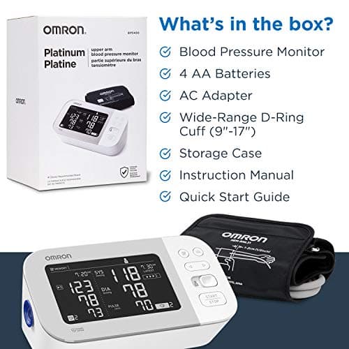 OMRON Platinum Blood Pressure Monitor, Upper Arm Cuff, Digital Bluetooth Blood Pressure Machine, Stores Up To 200 Readings for Two Users (100 readings each) 6