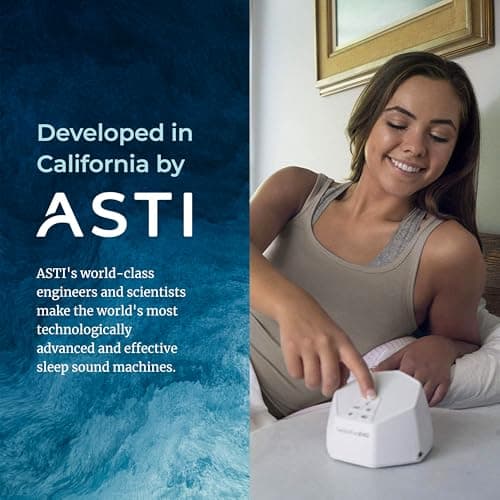 Adaptive Sound Technologies LectroFan EVO White Noise Machine - Compact Sleep Sound Machine for Bedroom, Travel, Study & More - 22 Non-Looping Fan, Ocean Noise Variations - White 7