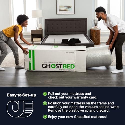 GhostBed Classic 11 Inch Memory Foam & Latex Mattress - Medium-Firm Feel, Made in The USA, Full 8