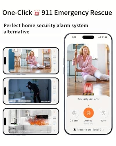 Gianteye 2K Security Camera Indoor, 2.4/5GHz WiFi Indoor Camera for Pet & Baby with US App, AI Event Detection, Smart Search, Color Night Vision, 2-Way Talk, Human Detection, 2-Pack 5