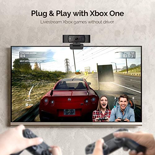 VITADE HD Webcam 1080P with Microphone & Cover Slide, 928A Pro USB Computer Web Camera Video Cam for Streaming Gaming Conferencing Mac Windows PC Laptop Desktop 6