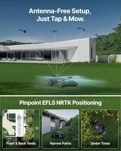 Segway Navimow X430 Robot Lawn Mower Wire Free, for up to 1 Acre, 4WD for 84% Slopes, Zero-Turn for Damage-Free Mowing, ORV-Tuned Lawnmower, MowMentum with 2 × 180W Motors, 0.75–4 in Cutting Height 7