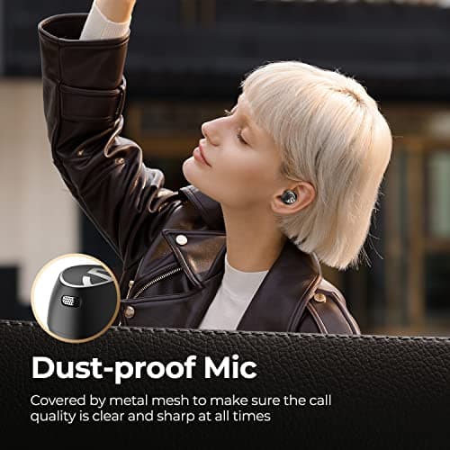 SoundPEATS Free2 Classic Wireless in Ear Earbuds, 30Hrs Playtime Headphones, Bluetooth V5.1 Earphones, Built in Mic for Clear Calls, Touch Control, Single/Twin Mode, Stereo Sound 5
