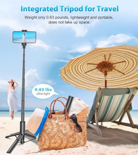 Gahenwo 60" Phone Tripod & Selfie Stick with Remote for Cell Phone 4"-7", Portable Smartphone Tripod Stand Compatible with iPhone Android, Lightweight Travel Tripod for Selfies Video Recording Vlog 7