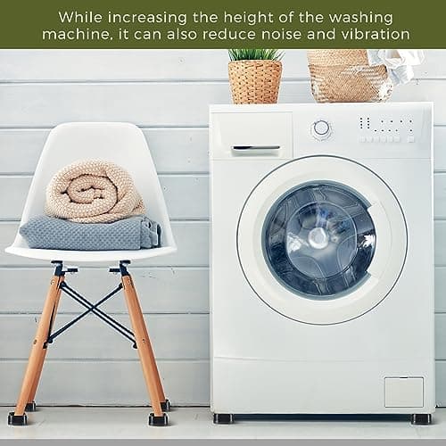 Ecally 16 Pack Furniture Risers Adjustable Bed Risers Desk Leg Risers 1.38" Stackable Heavy Duty Bed Lifts Risers Square Bed Raising Blocks for Mattress Table Leg Desk Chair Couch Sofa Dorm (Black) 6