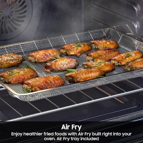 SAMSUNG Smart Freestanding Electric Range 6.3 cu. ft. with Air Fry, Convection+, and Griddle, NE63D6711SR/AA, Stainless Steel 5