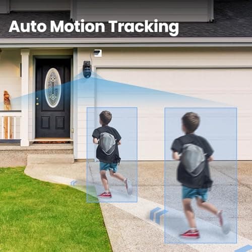 MOJUMORE 4G LTE Cellular Security Camera, No WiFi Security Camera, Plug-in Dual Lens Security Cameras Outdoor, Auto-Tracking/Push Notification, 360° Live View, Color Night Vision, Built-in SIM Card 5