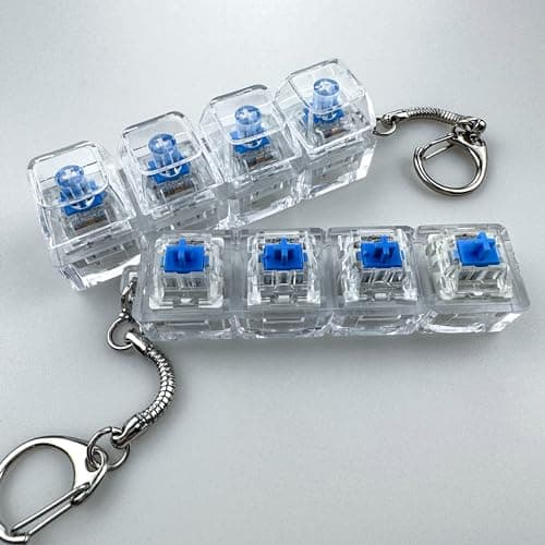 ZhouWang 72PCS Blue Pre-Lubricated,Dustproof Click Switch,Crisp clicking Sound with Strong Tactile Feedback, Suitable clicker for 3D Prints and Mechanical Gaming Keyboards. 7