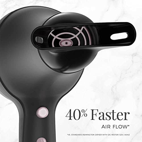 Remington Pro Pearl Ceramic Hair Dryer 1875W Fast Drying, Professional AC Motor, 3 Heat + 2 Speed Settings, Cool Shot, Diffuser & Concentrator Included 5