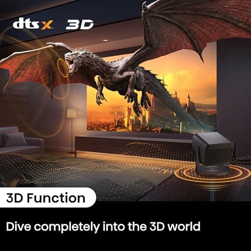 Hisense Laser Mini Projector C2, 65-300", Gimbal Design, 4K, Triple Color Laser, 110% BT.2020, 2000 ANSI Lumens, 1700:1 Native Contrast, Dolby Vision, HSR240, Sound by JBL 11