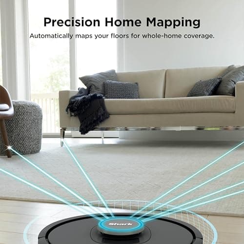 Shark AV2501AE AI Robot Vacuum with XL HEPA Self-Empty Base, Bagless, 60-Day Capacity, LIDAR Navigation, Perfect for Pet Hair, Compatible with Alexa, Wi-Fi Connected, Carpet & Hard Floor, Black 5