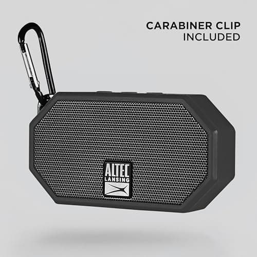 Altec Lansing Mini H2O - Waterproof Bluetooth Speaker, IP67 Certified & Floats in Water, Compact & Portable Speaker for Hiking, Camping, Pool, and Beach,Black 4