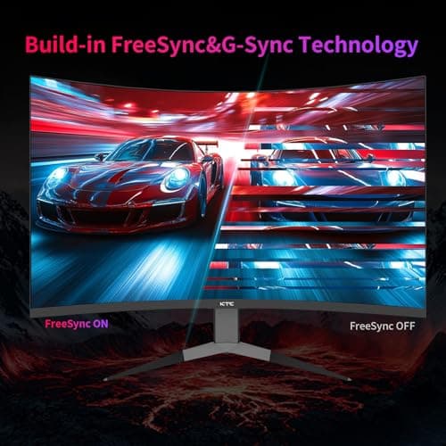 KTC 32Inch 240Hz Curved Gaming Monitor, 1000R VA, QHD(2560x1440p), 4000:1 Contrast, Support FreeSync GSync, HDMI2.0(144hz)/DP1.4(240hz)/Earphone, Tilt, Xbox PS5 Switch, 2K Computer Monitor for Gamer 7