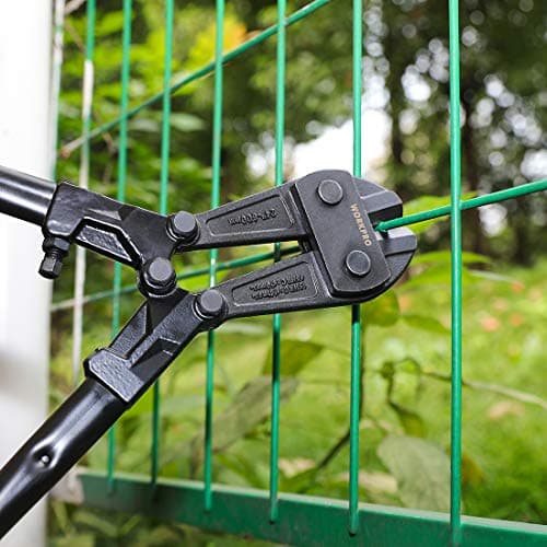 WORKPRO Bolt Cutter, 24-Inch, Chrome Vanadium Steel Blade for Cutting Pad Locks, Soft metal,Rivets and Chain, Bi-Material Handle with Soft Rubber Grip, W017015A 7