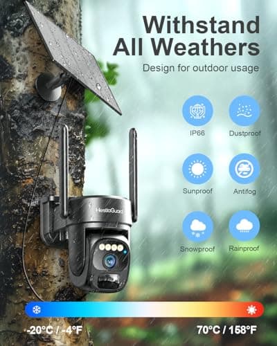 4G LTE Cellular Camera with 360-Day Mobile Data for Jobsite/barn/Remote Areas, No WiFi Security Camera Wireless Outdoor, Human Tracking, Motion Detection, 360° Pan-Tilt, Cloud&Local Storage 6
