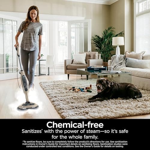 Shark All-in-One Scrubbing & Sanitizing Hard Floor Steam Mop, Designed for Hard Floors, with 4 Dirt Grip Soft Scrub Washable Pads, 3 Steam Modes & LED Headlights, S7005 6