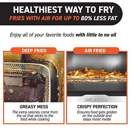 Gourmia Digital Stainless Steel Toaster Oven Air Fryer – Stainless Steel 5