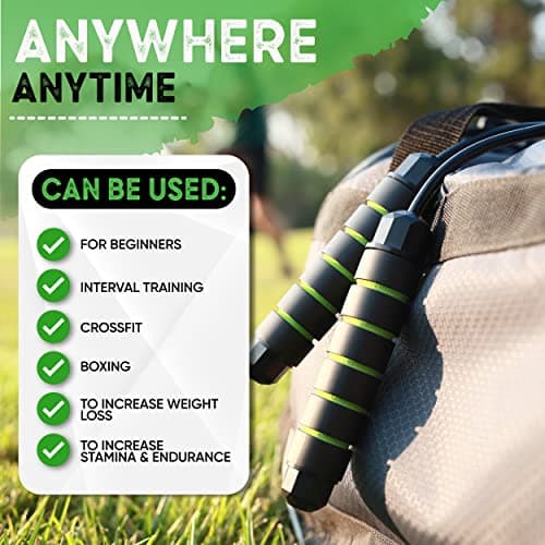 TugSport Bod Ropes Cordless Jump Rope Beachbody MBF - Adjustable Length Ropeless Jump Rope For Beachbody - Emulate Weighted Jumprope Indoors - Cordless Jumping Rope Great For Improving Fitness In Small Spaces 7