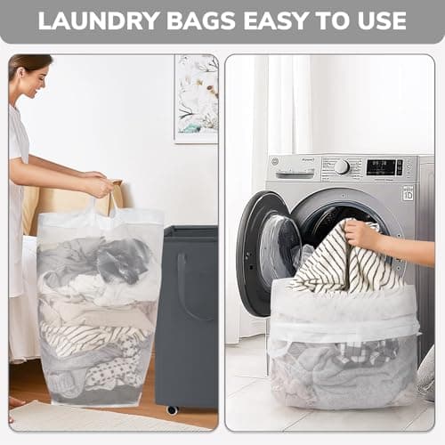 Goodpick Laundry Basket with Wheels, Laundry Hamper with Removable Wash Bag, Clothes Hamper, Rolling Laundry Basket, Dorm Room Essentials, 75L, Grey 7