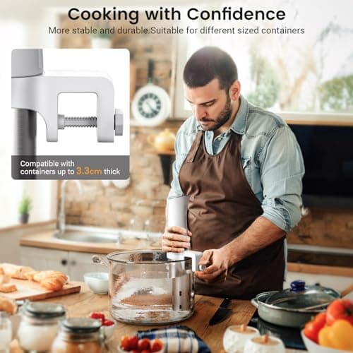 BLITZHOME Sous Vide Machine, 1100W Sous Vide Cooker with Accurate Temperature & Timer, Ultra Quiet Stainless Precision Immersion Circulator Device, Kitchen Gadgets with Recipes, White… 6