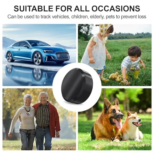 Mini GPS Tracker for Vehicles: Tracker Device for Vehicles No Subscription No Monthly Fee GPS Tracker for Car Kids Dogs Trucks Magnetic GPS Tracking Device Portable Real-Time Tracking 7