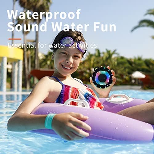HEYSONG Waterproof Shower Bluetooth Speaker, Durable & Portable with Clear Sound, Ideal for Shower, Pool, Beach & Kayaking – Great Gift for All Ages 7
