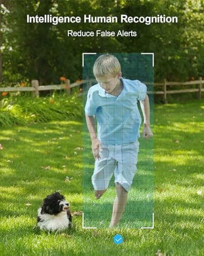 ANRAN Security Cameras Wireless Outdoor,2K 3MP Battery Powered Indoor Home Security Camera with AI Motion Detection & Color Night Vision,2-Way Talk Spotlight Siren Alarm, Work with Alexa,Waterproof 6