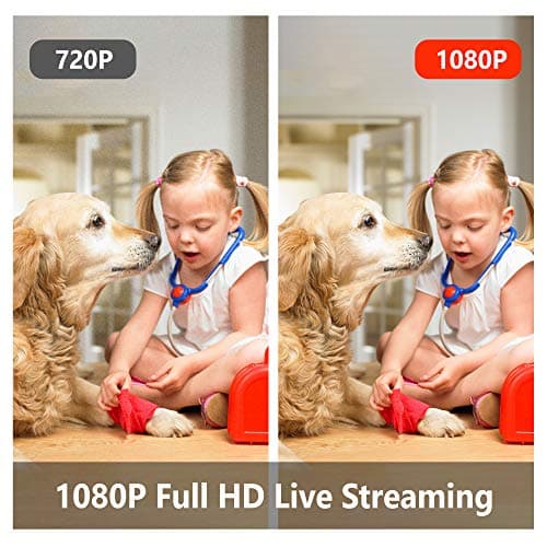 LaView Security Cameras 4pcs, Home Security Camera Indoor 1080P, Wi-Fi Cameras Wired for Pet, Motion Detection, Two-Way Audio, Night Vision, Phone App, Works with Alexa, iOS & Android & Web Access 8