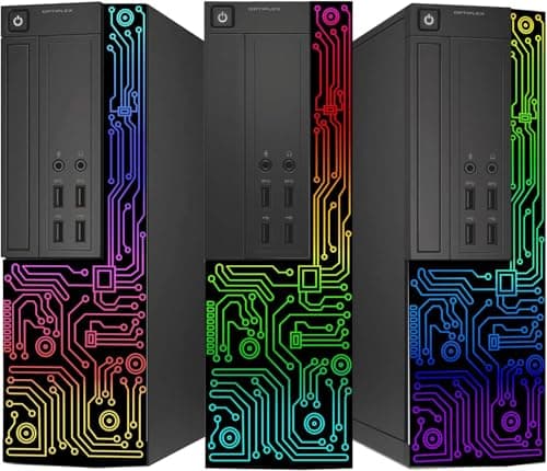 Dell Optiplex Desktop Computer (SFF) PC, Quad Core Intel i5 up to 3.6GHz, 16GB RAM, 512GB SSD, 24 Inch Monitor, RGB Keyboard & Mouse & Headset, Windows 11 Pro (Renewed) 3