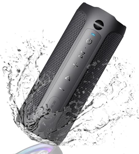 AUKTECH 30W Portable Bluetooth Speaker, IPX7 Waterproof, 24H Playtime, LED Lights, Bluetooth 5.3, Wireless Speaker for Outdoor, Home, Party, Beach, Shower 8