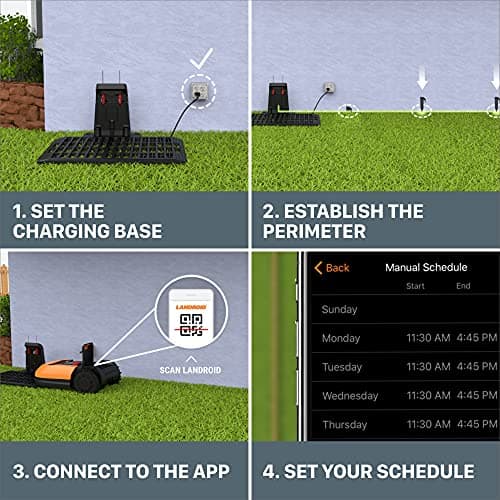 Worx Landroid L 20V 5.0Ah Robotic Lawn Mower 1/2 Acre / 21,780 Sq Ft. Power Share - WR155 (Battery & Charger Included) 9