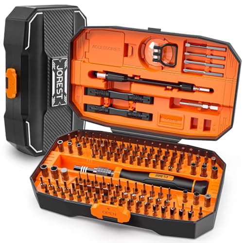 JOREST 152 in 1 Precision Screwdriver Set, Tool Gifts for Men, Magnetic Tool Kit with Torx Triwing Bits, Repair for Electronics,Macbook, Laptop, PC, RC, PS5, iphone,Jewelers, XBOX, Glasses