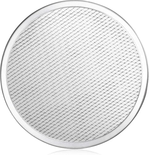 New Star Foodservice Restaurant-Grade Seamless Aluminum Pizza Baking Screen, 10 Inch